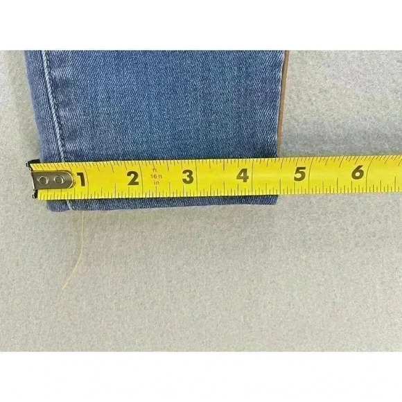 Frame Le High Skinny Jeans leather tuxedo piping Denim Mid Rise Stretch - Picture 15 of 15